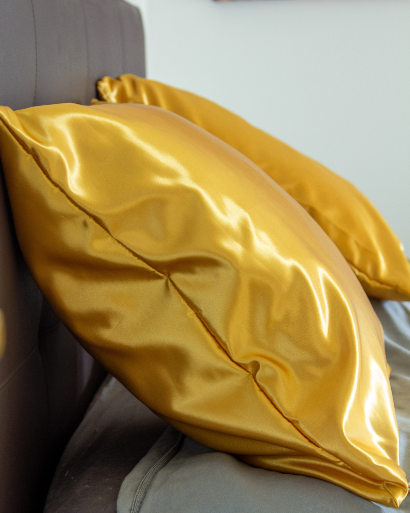 Pack deux taies d'oreillers en satin